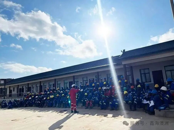 Local employees participate in group training.jpg Local employees participate in group training.jpg